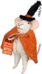 primitives by kathy halloween mouse figurine, 5.25-inches tall, flip my witch switch logo