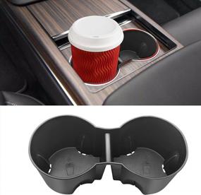 img 4 attached to Upgrade Your Tesla Model X/S Cup Holder With Jaronx'S Anti-Slip Insert And Stabilizer