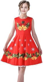 img 3 attached to 🎄 Christmas Dress Cloak for Girls - Fashionable Holiday Girls' Clothing and Dresses