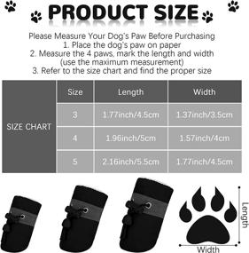 img 3 attached to Pedgot Pieces Protector Anti Slip Reflective Dogs