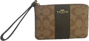 img 2 attached to Coach Signature Leather Corner Wristlet Women's Handbags & Wallets ~ Wristlets