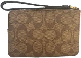 img 3 attached to Coach Signature Leather Corner Wristlet Women's Handbags & Wallets ~ Wristlets