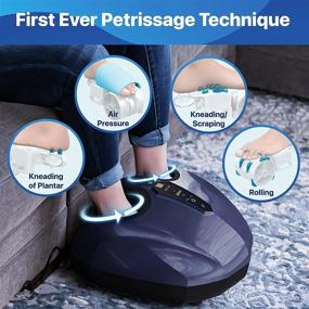 img 1 attached to Relieve Foot Pain With MIKO Foot Massager - Shiatsu, Heat Therapy And Air Compression, Ideal For Diabetics, Neuropathy And Plantar Fasciitis - Fits Up To Men Size 13