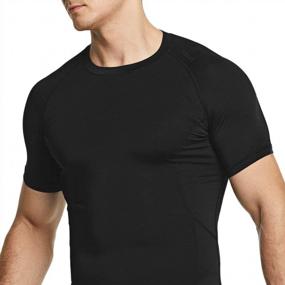 img 2 attached to Men'S UPF 50+ Quick Dry Compression Shirts: TSLA 1-3 Pack For Athletic Workouts & Water Sports