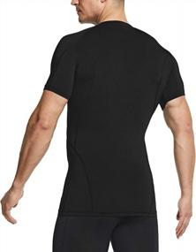 img 3 attached to Men'S UPF 50+ Quick Dry Compression Shirts: TSLA 1-3 Pack For Athletic Workouts & Water Sports