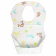 emmzoe baby and infant disposable bibs - soft, leakproof, unisex, one size fits all - perfect for feeding, traveling, and on-the-go - sea life design (50 pack) logo