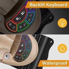 img 1 attached to 🔒 RV Keyless Entry Door Lock: Waterproof, Backlit Keypad with 2 Fobs & Key - Fits 2.75" x 3.75" Lock Hole - Ideal for RV Caravans and Trailers