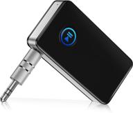 ziocom bluetooth car adapter: wireless music receiver with dual link, built-in mic, noise cancelling - compatible with car, home stereo, headphones/speakers logo