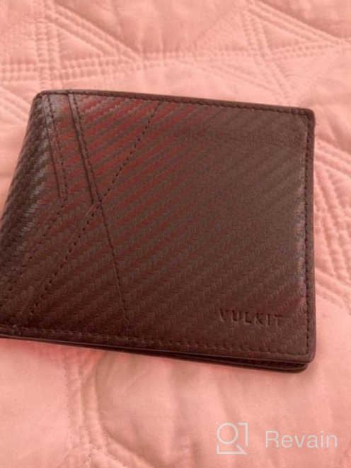 img 1 attached to VULKIT Minimalist Leather Bi Fold Blocking Men's Accessories for Wallets, Card Cases & Money Organizers review by Joe Mix