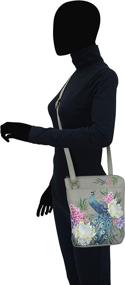 img 1 attached to Genuine Leather Anuschka Organizer Crossbody Bags for Women - Perfect Handbags & Wallets Duo