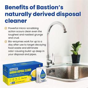 img 2 attached to Lemon Scented Foaming Garbage Disposal Cleaner and Deodorizer Pods by Bastion - 24-Count Kitchen Sink Freshener for Effective Drain Odor Elimination