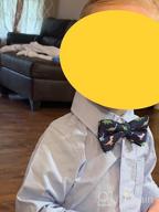 img 1 attached to Handmade Pre-Tied Patterned Bow Ties for Kids by Carahere review by Amy Bell
