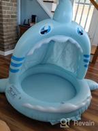 img 1 attached to 43 Inch Baby Shark Canopy Pool: Perfect Inflatable Play Center For Girls, Boys, And Toddlers To Enjoy Summer Water Fun And Baby Swimming review by David Norwood