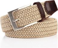 wonday elastic braided belt - best fabric and stretch men's accessory for belts logo