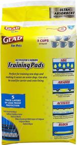 img 3 attached to 🐾 Glad for Pets Advanced Ultra-Absorbent Activated Carbon Puppy Pads with Leak-Proof Edges - Ideal Dog Training Pee Pads for New Puppies