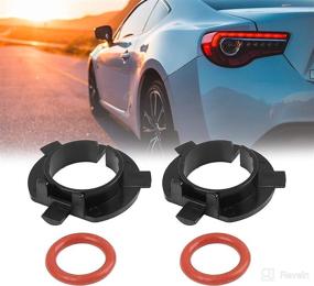 img 3 attached to 🔌 2pcs X AUTOHAUX H7 LED Headlight Adapter Bulb Retainer Holder for Hyundai New Santa Fe