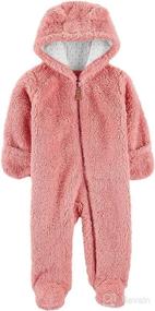 img 1 attached to Carters Months Hooded Sherpa Bunting Apparel & Accessories Baby Girls and Clothing