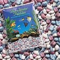 🌈 enhance your aquarium with pure water pebbles rainbow frost 5-lb colored fish tank gravel logo