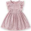 elegant lace toddler dress for girls with pom pom and flutter sleeves - perfect for parties and princesses by niyage logo
