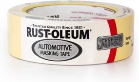 img 1 attached to IPG RUST-OLEUM 1.41" Tan Automotive Masking Tape - 35 Yd Single Roll