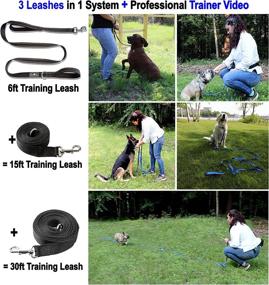 img 2 attached to 🐾 Olive Paws Long Leash System - 6ft, 15ft, 21ft, 30 Feet Lead for Dog Training; Aiding Behavior, Obedience, Recall, and Off-Leash Training - Ideal for Big Breeds, Puppy Training, Small Dogs, and Medium Dogs