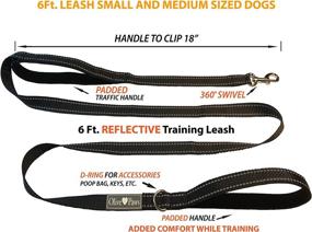 img 1 attached to 🐾 Olive Paws Long Leash System - 6ft, 15ft, 21ft, 30 Feet Lead for Dog Training; Aiding Behavior, Obedience, Recall, and Off-Leash Training - Ideal for Big Breeds, Puppy Training, Small Dogs, and Medium Dogs