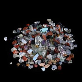 img 3 attached to Complete 7 Chakras Mini Natural Chip Stone Bead Kit For DIY Jewelry-Making With 420 PCS Irregular Gemstones - 7 Color Crystal, 3-5Mm
