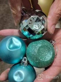 img 3 attached to 2-дюймовые (5 см) золотые елочные шары для рождественской елки - Allgala 36 шт., 4 стиля