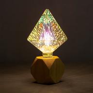 szyoumy 3d rgb color filament edison bulb with firework fairy lights - ideal for living rooms, studios, parties, cafes, and special occasions - perfect novelty decoration gift логотип