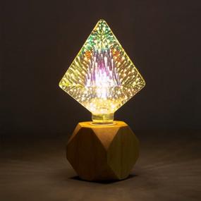 img 4 attached to SZYOUMY 3D RGB Color Filament Edison Bulb With Firework Fairy Lights - Ideal For Living Rooms, Studios, Parties, Cafes, And Special Occasions - Perfect Novelty Decoration Gift
