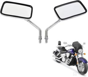 img 3 attached to Motorcycle Mirrors Universal Kawasaki Chrome 1