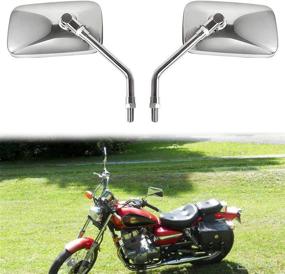 img 4 attached to Motorcycle Mirrors Universal Kawasaki Chrome 1