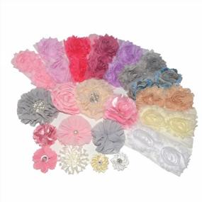 img 3 attached to 🎀 BERON 64-piece DIY Headband and Clip Kit - Perfect for Hair Bow Making and Paris Inspired Party Supplies (AIH0235-1)