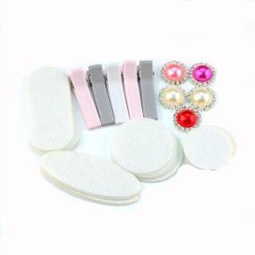 img 1 attached to 🎀 BERON 64-piece DIY Headband and Clip Kit - Perfect for Hair Bow Making and Paris Inspired Party Supplies (AIH0235-1)