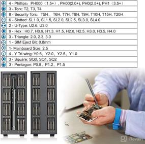 img 2 attached to 🛠️ Autoxel Набор Прецизионных Отверток: 62 шт Магнитный Драйвер Электронный Инструмент для Ремонта Ноутбуков, Сотовых Телефонов, Часов, ПК, Компьютеров, Планшетов, Камер, Геймпадов