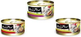 img 1 attached to Fussie Cat Premium Grain Free Canned Cat Food Variety Pack - Tuna with Chicken, Salmon, and Ocean Fish - 2.82 Oz Each (12 Cans Total)