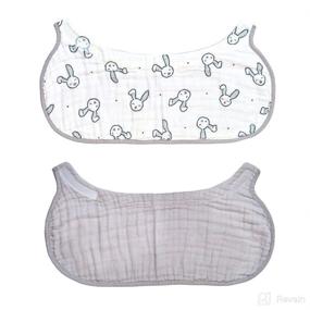 img 4 attached to 👶 Kiinde Dual-Purpose Non-Slip Burp Cloth and Bib for Baby, Toddler