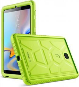 img 4 attached to Samsung Galaxy Tab A 8.0 2018 Case, Poetic TurtleSkin Corner Protection Bottom Air Vents Silicone Protective Cover SM-T387 Verizon/Sprint/T-Mobile - Green