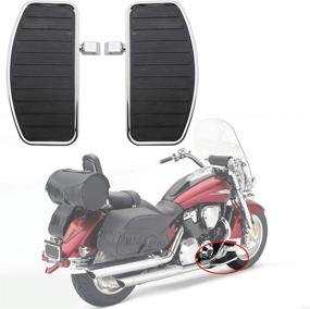 img 4 attached to 🏍️ Motorcycle Front/Rear Footboards Floorboard for Honda Shadow Aero 750 VT750 (6mm Pin Hole Models) - Enhanced SEO