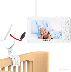 img 4 attached to 👶 Enhanced Baby Monitoring: 1080P Pan Tilt Camera with 5" HD Monitor, Night Vision, Temperature & Sound Detection - No WiFi/App Needed! Includes Twist Mount