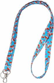 img 4 attached to Cute Cotton Corgi Dog Key Lanyard ID Badge Holder With Keychain - Perfect ID Holder Lanyard For Teachers, Coworkers, And Bosses - Great Preschool Lanyard And Gift For Her