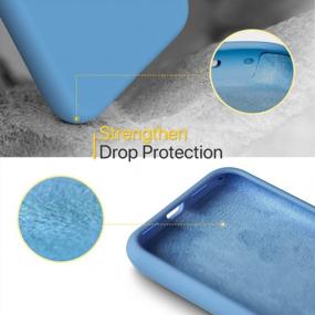 img 2 attached to Ultimate Protection For Your IPhone 11 Pro 5.8 Inch: Miracase Liquid Silicone Case In Capri Blue