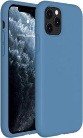 img 4 attached to Ultimate Protection For Your IPhone 11 Pro 5.8 Inch: Miracase Liquid Silicone Case In Capri Blue
