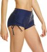 quick-dry women's board shorts for water activities at the beach, tankini bathing suit bottoms with athletic fit logo
