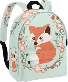 img 2 attached to 🦊 Hengpai Cute Fox School Backpacks: Optimized Rucksack for Students, Animal-themed Book Bags Ideal for Traveling Girls