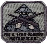 i'm a lead farmer mf acu 🌾 dark: superior quality tactical gear for modern farmers logo