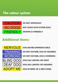 img 3 attached to 🐶 Dexil Friendly Dog Collars: Color Coded Leash for Accident Prevention - Keep Your Dog Safe and Alert Others in Advance