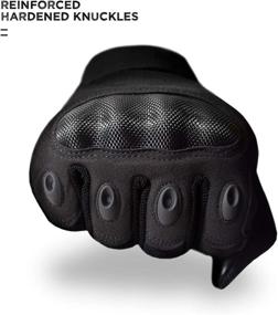 img 2 attached to Indie Ridge Powersports Motorcycle Gloves: Lightweight Carbon Fiber Racing Gloves with Touch Screen Fingertips (Medium)