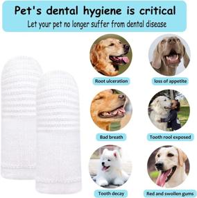 img 1 attached to 🐶 PenVinoo 24 pcs Dog Soft Toothbrush Set - Convenient Dental Care for Pets of all Sizes!