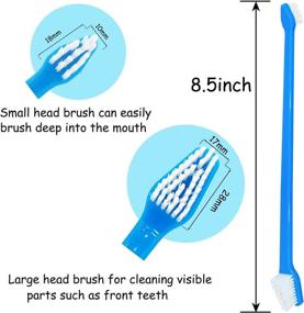 img 3 attached to 🐶 PenVinoo 24 pcs Dog Soft Toothbrush Set - Convenient Dental Care for Pets of all Sizes!